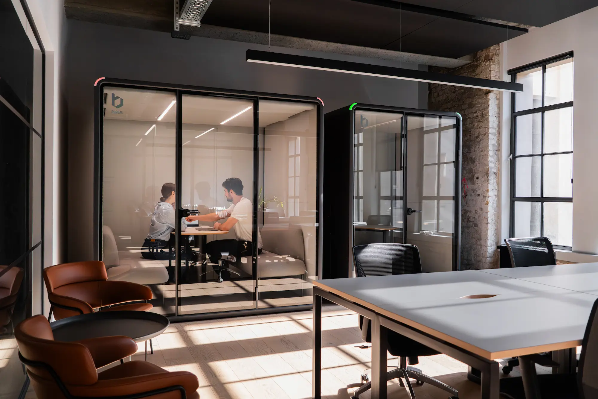 Bureau booth installed in an LA office