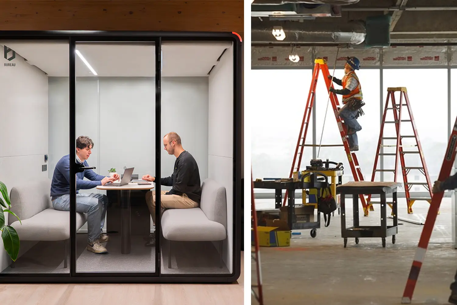Featured Image from Office Booths vs Traditional Construction: Cost, Speed, and Flexibility Compared