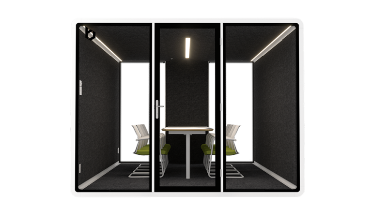 Bureau Clubhouse booth, front view