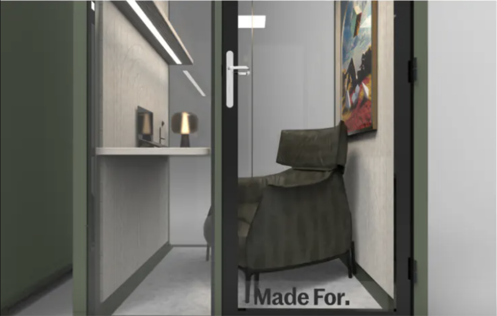 Bureau booth render