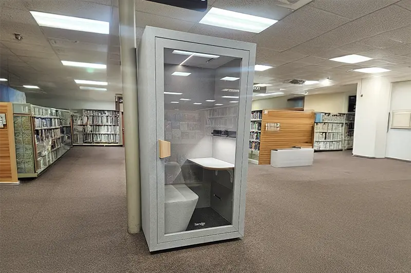 Featured Image from Grand Forks Library Adds Soundproof Booths to Maximize Study Space