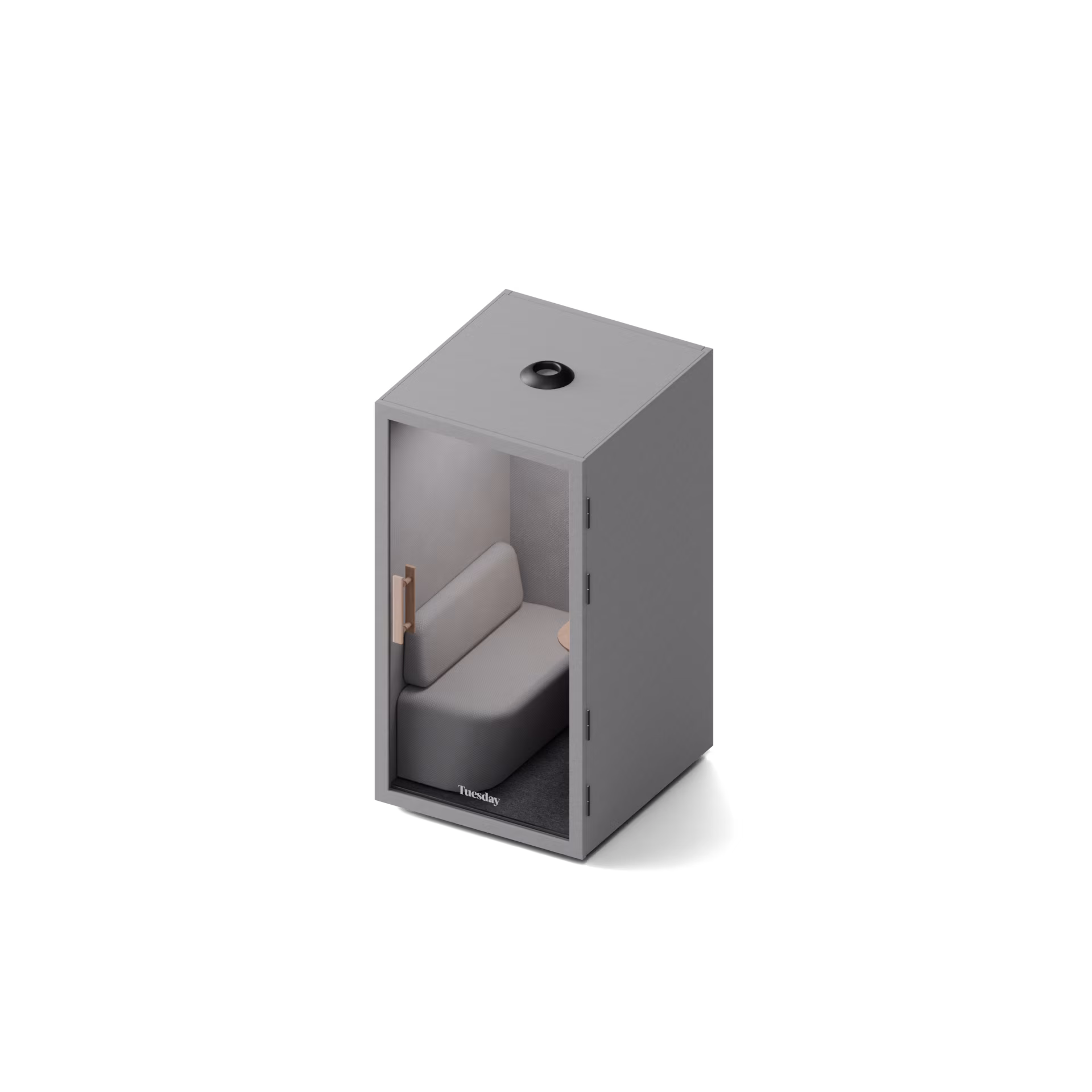 Bureau Tuesday booth, isometric render