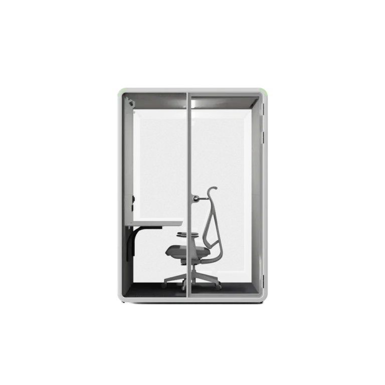 Bureau One+ booth, front view