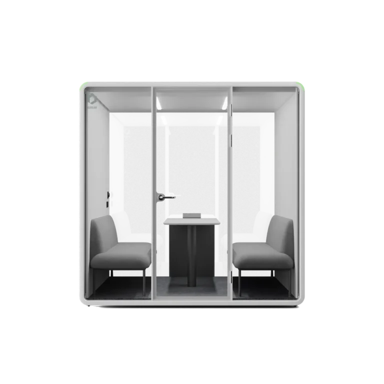 Bureau Team booth, front view